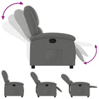 Fauteuil Verstelbaar Stof Donkergrijs