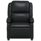 Fauteuil Verstelbaar Kunstleer Zwart