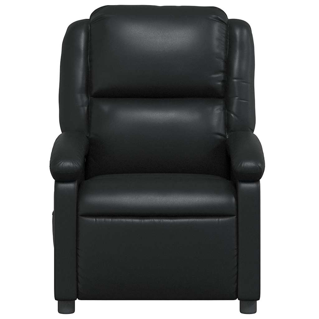 Fauteuil Verstelbaar Kunstleer Zwart