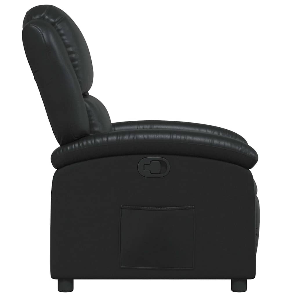 Fauteuil Verstelbaar Kunstleer Zwart
