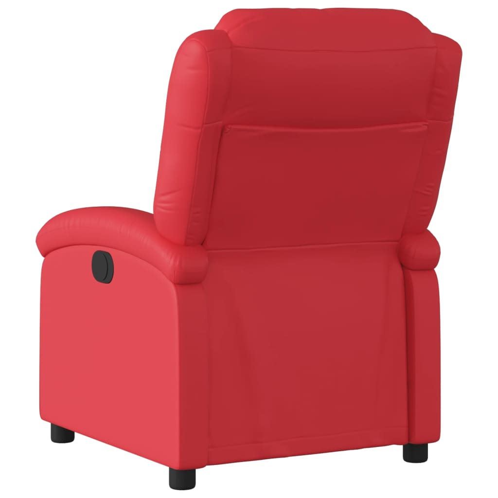 Fauteuil Verstelbaar Kunstleer Rood