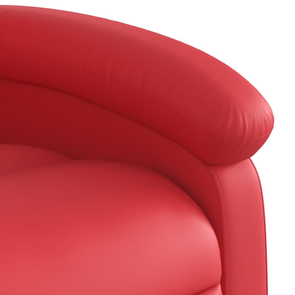 Fauteuil Verstelbaar Kunstleer Rood
