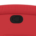 Fauteuil Verstelbaar Kunstleer Rood