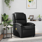 Fauteuil Verstelbaar Kunstleer Zwart