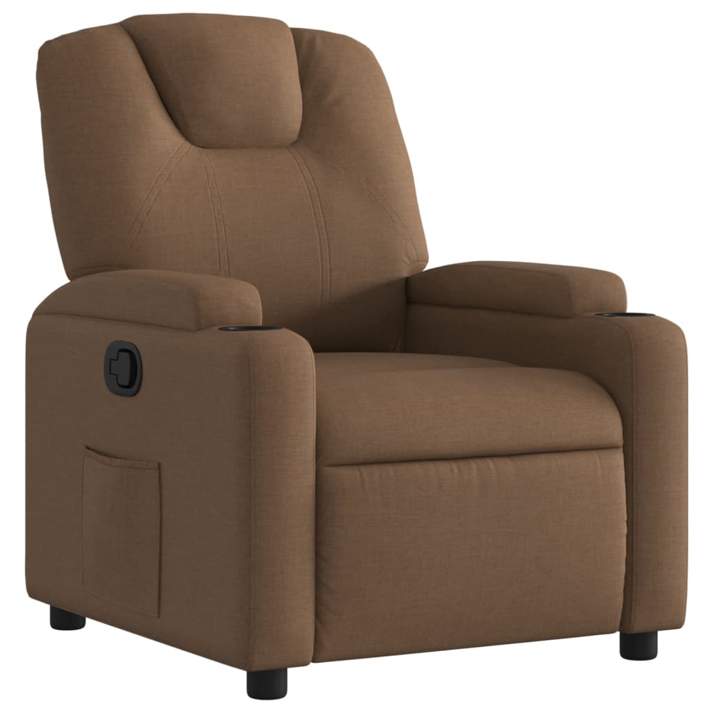 Fauteuil Verstelbaar Stof Bruin