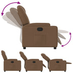 Fauteuil Verstelbaar Stof Bruin