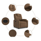 Fauteuil Verstelbaar Stof Bruin