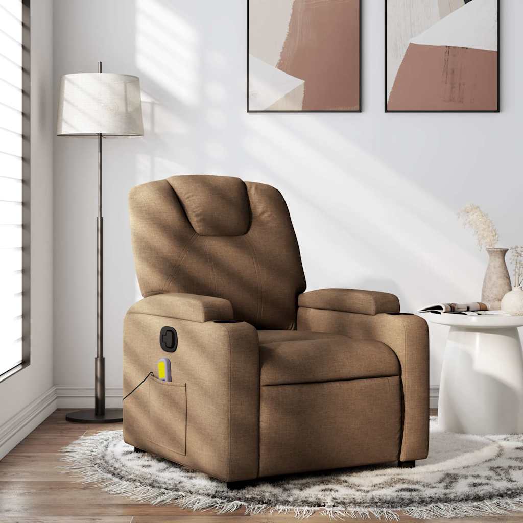 Fauteuil Verstelbaar Stof Bruin