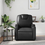 Fauteuil Verstelbaar Kunstleer Zwart
