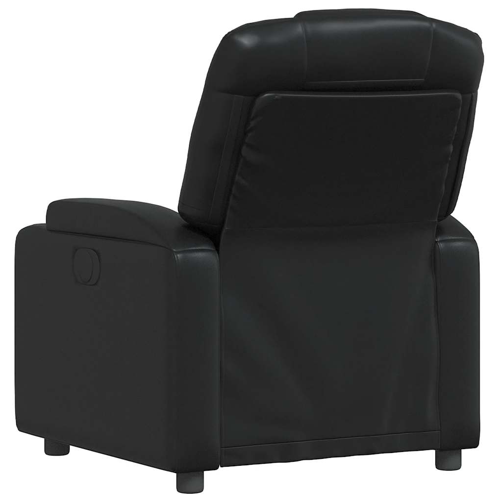 Fauteuil Verstelbaar Kunstleer Zwart
