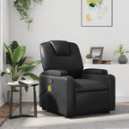 Fauteuil Verstelbaar Kunstleer Zwart