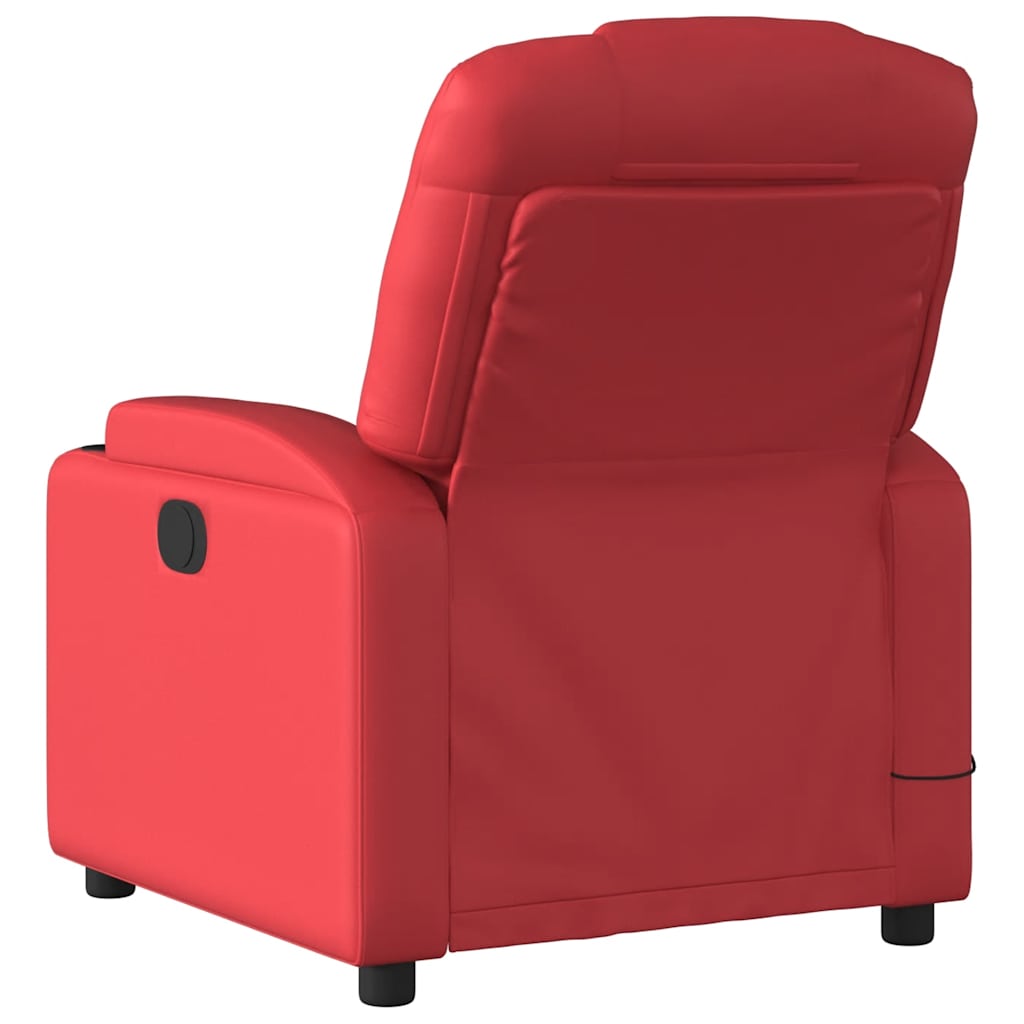 Massagestoel Verstelbaar Kunstleer Rood