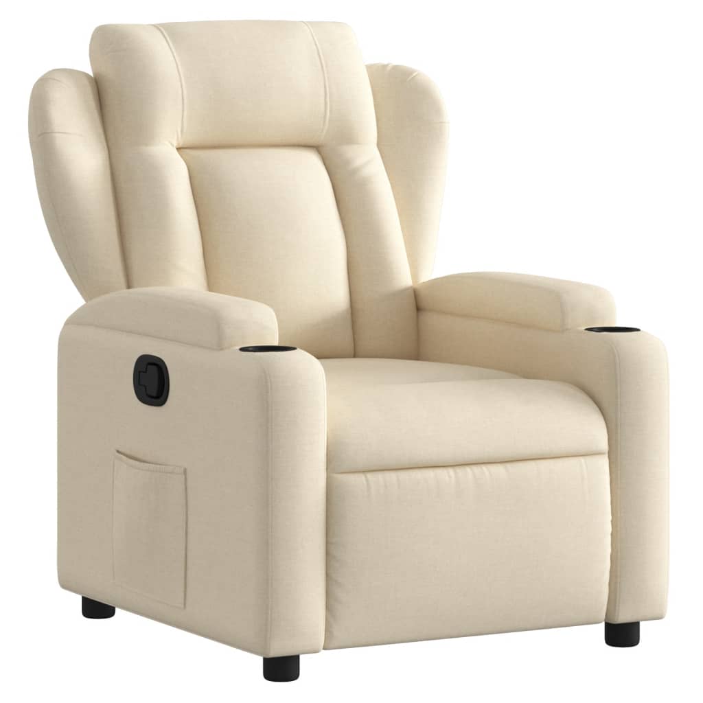Fauteuil Verstelbaar Stof Kleurig Crème
