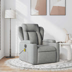 Fauteuil Verstelbaar Stof Lichtgrijs