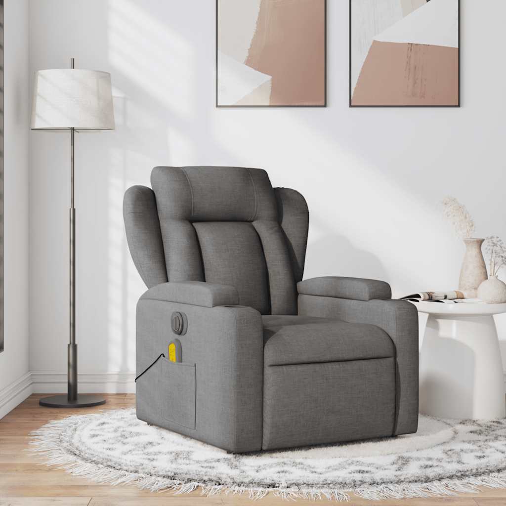 Fauteuil Verstelbaar Stof Donkergrijs