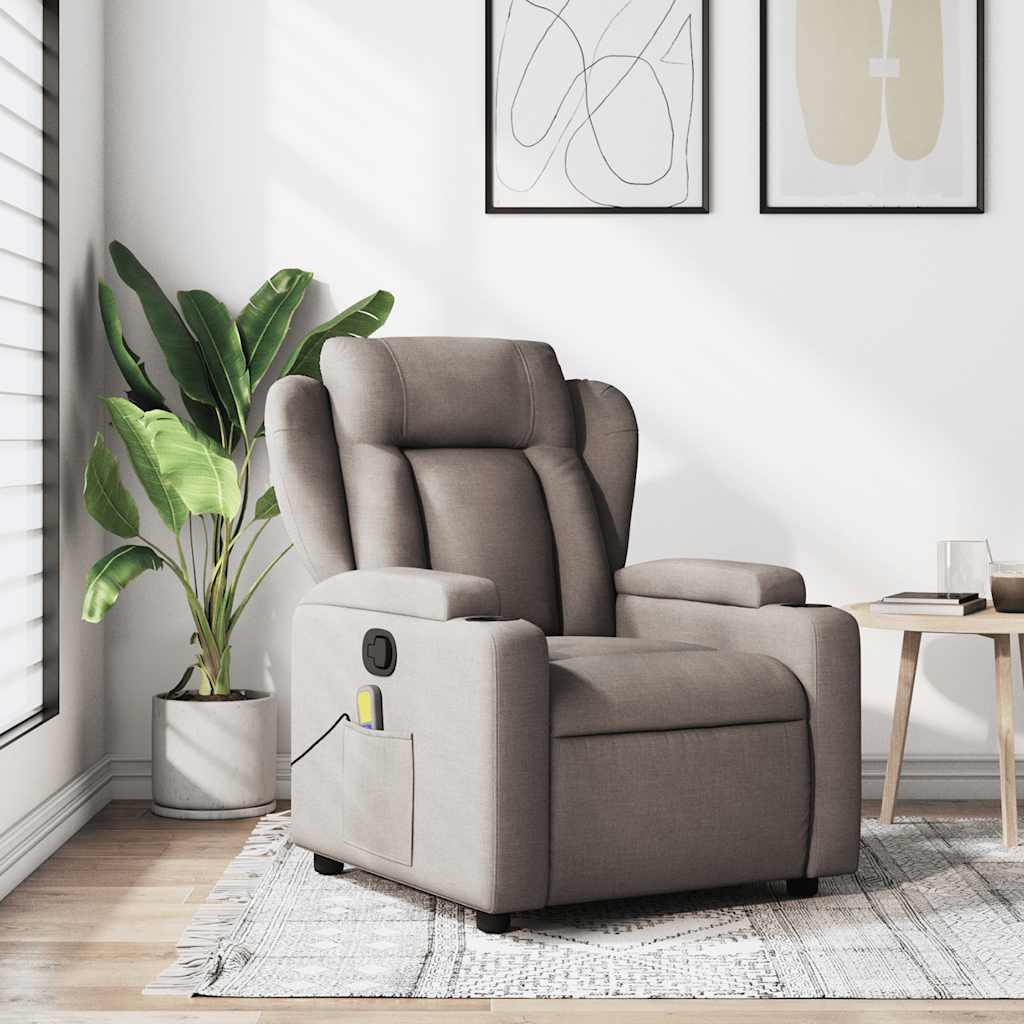 Fauteuil Verstelbaar Stof Taupe
