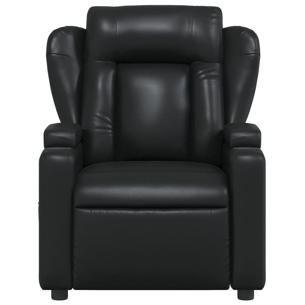 Fauteuil Verstelbaar Kunstleer Zwart