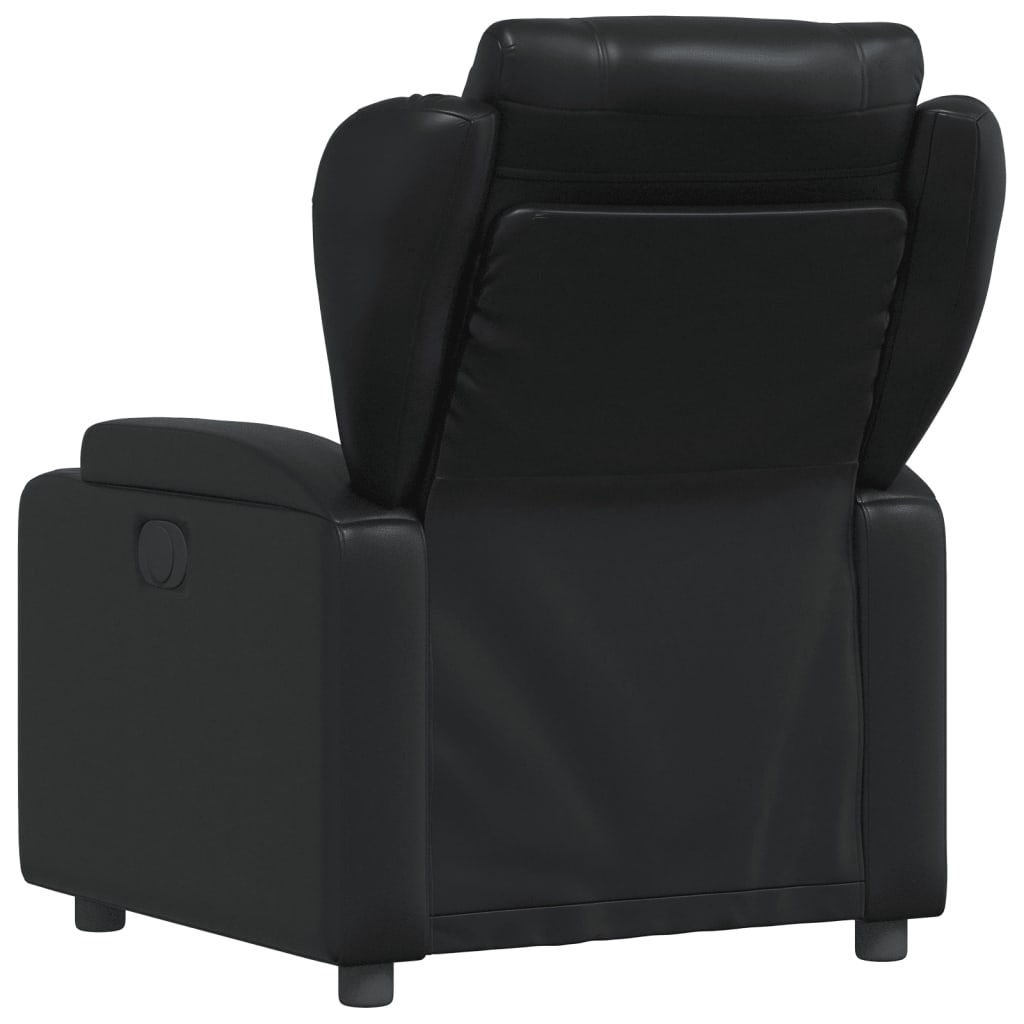 Fauteuil Verstelbaar Kunstleer Zwart