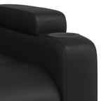 Fauteuil Verstelbaar Kunstleer Zwart