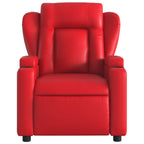 Fauteuil Verstelbaar Kunstleer Rood