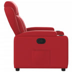 Fauteuil Verstelbaar Kunstleer Rood