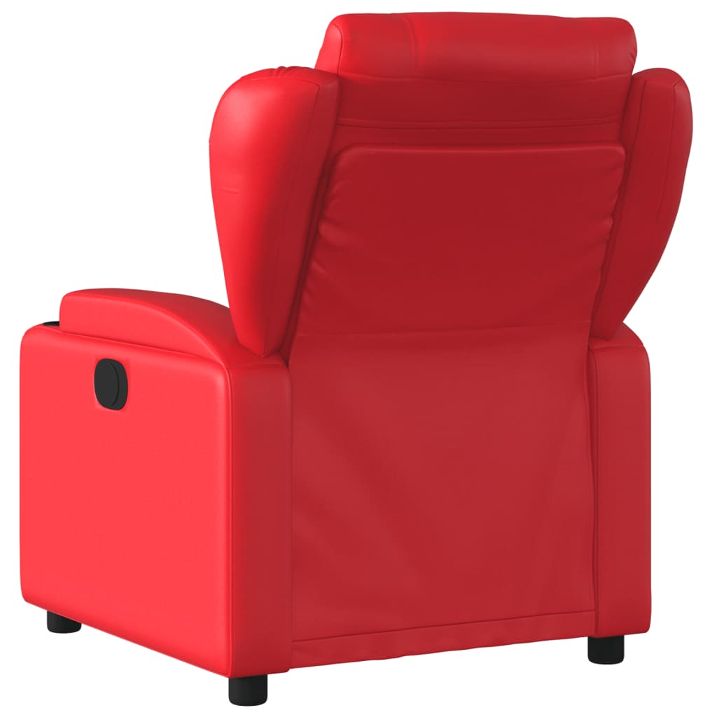 Fauteuil Verstelbaar Kunstleer Rood