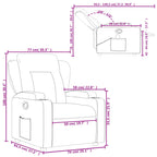 Fauteuil Verstelbaar Kunstleer Rood