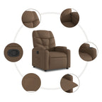 Fauteuil Verstelbaar Stof Bruin