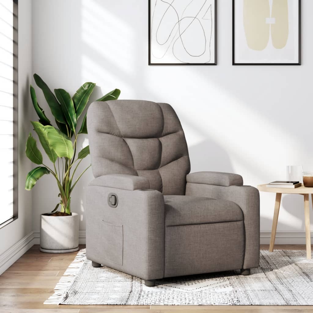 Massagestoel Verstelbaar Stof Taupe