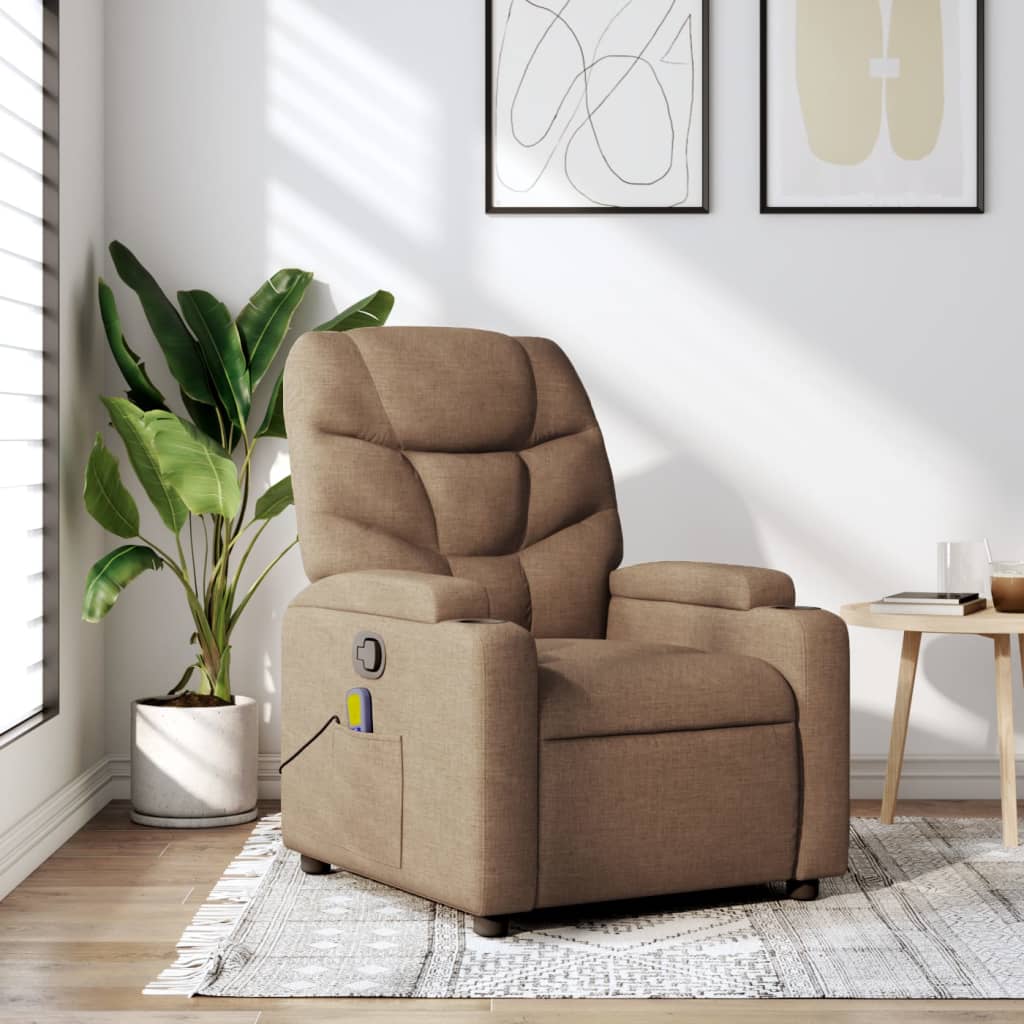Fauteuil Verstelbaar Stof Bruin