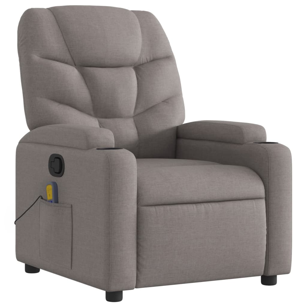 Massagestoel Verstelbaar Stof Taupe