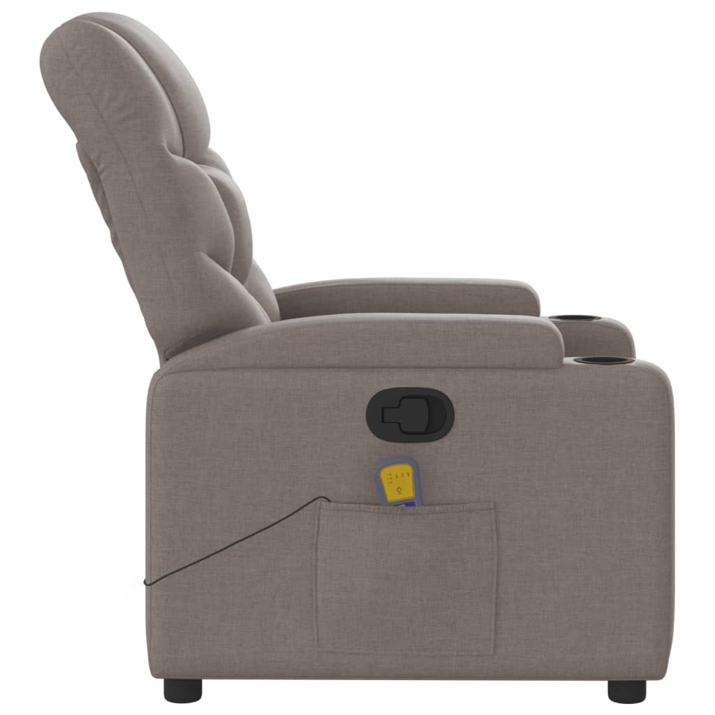 Massagestoel Verstelbaar Stof Taupe