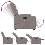 Massagestoel Verstelbaar Stof Taupe