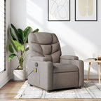 Massagestoel Verstelbaar Stof Taupe