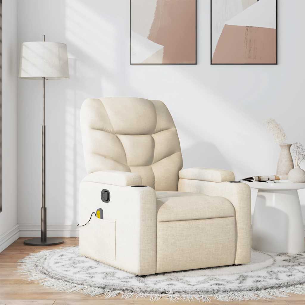 Fauteuil Verstelbaar Stof Kleurig Crème
