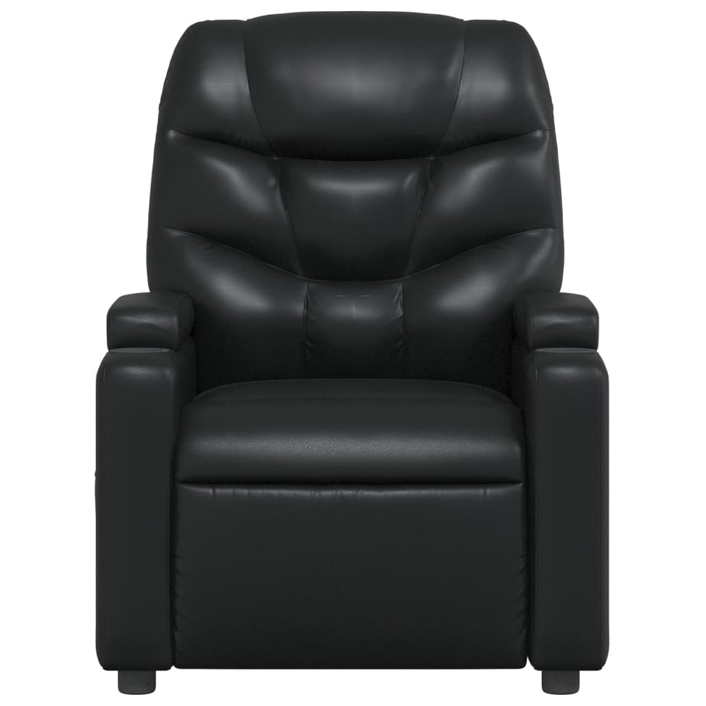 Fauteuil Verstelbaar Kunstleer Zwart