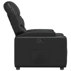 Fauteuil Verstelbaar Kunstleer Zwart