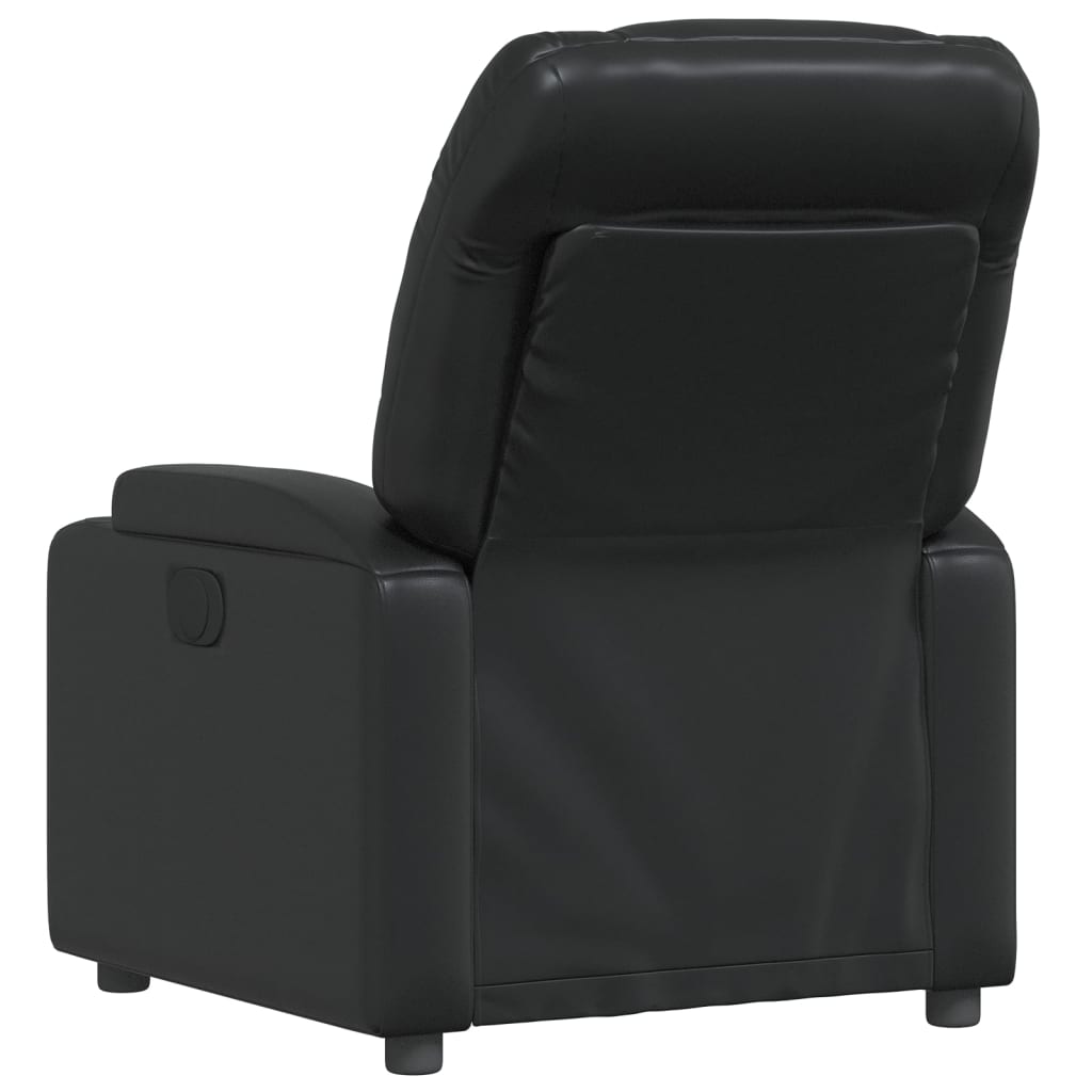 Fauteuil Verstelbaar Kunstleer Zwart