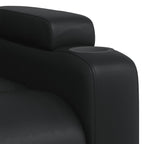 Fauteuil Verstelbaar Kunstleer Zwart