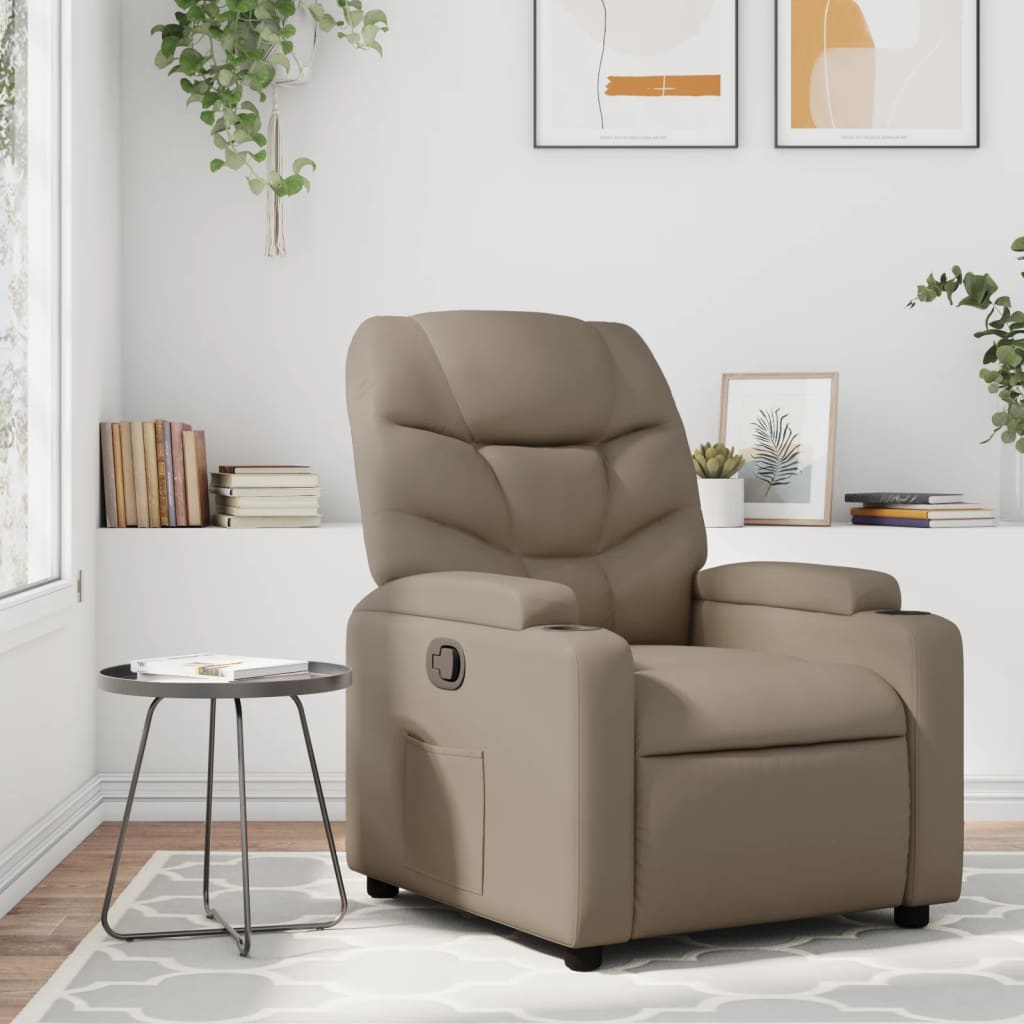 Massagestoel Verstelbaar Kunstleer Kleurig Cappuccino