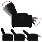 Fauteuil Verstelbaar Stof Zwart