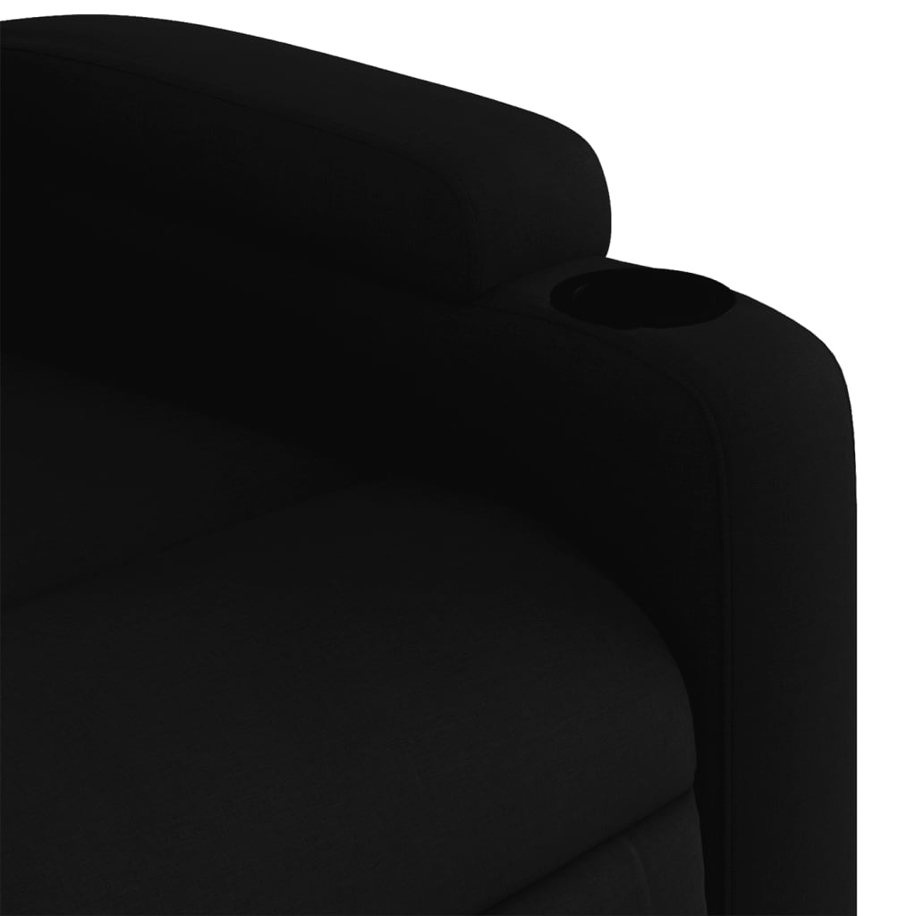 Fauteuil Verstelbaar Stof Zwart