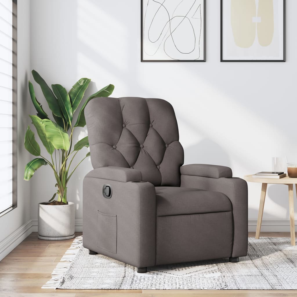 Massagestoel Verstelbaar Stof Taupe