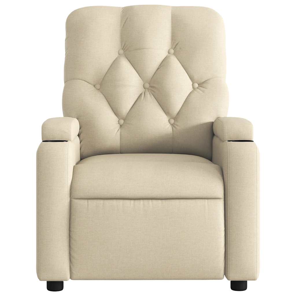 Fauteuil Verstelbaar Stof Kleurig Crème