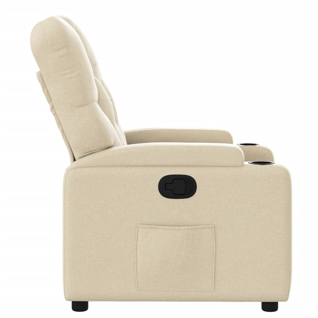 Fauteuil Verstelbaar Stof Kleurig Crème