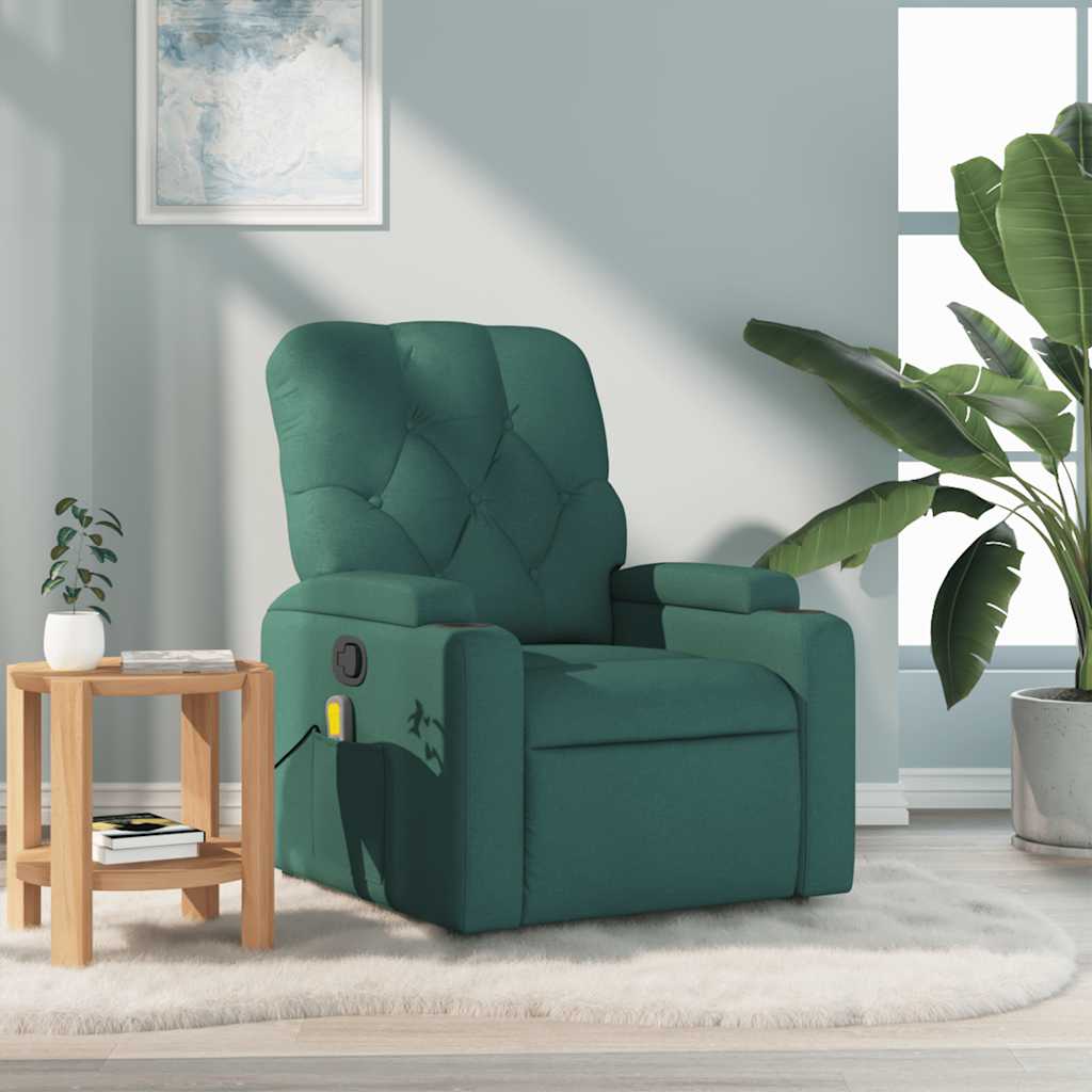 Fauteuil Verstelbaar Stof Donkergroen