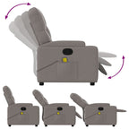 Massagestoel Verstelbaar Stof Taupe