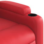 Fauteuil Verstelbaar Kunstleer Rood