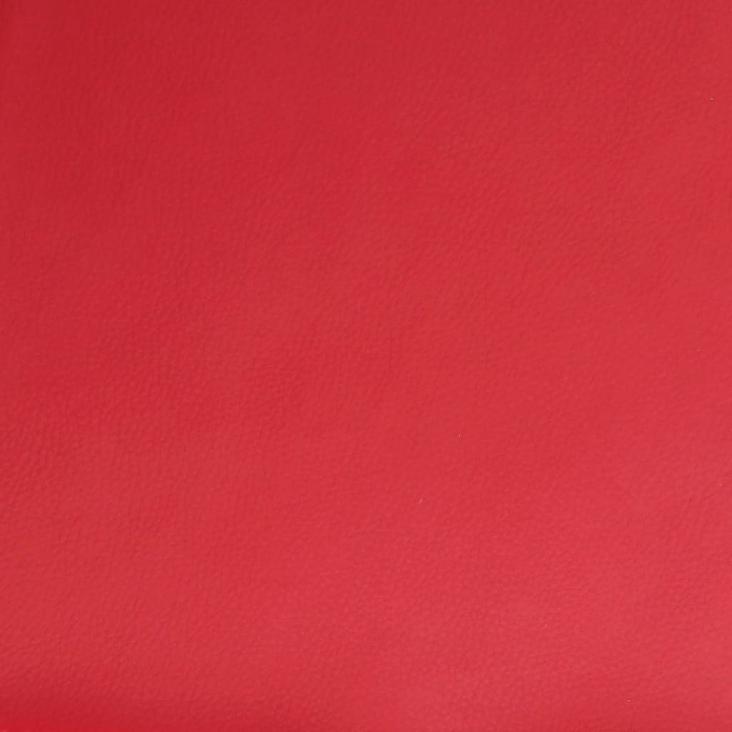 Fauteuil Verstelbaar Kunstleer Rood