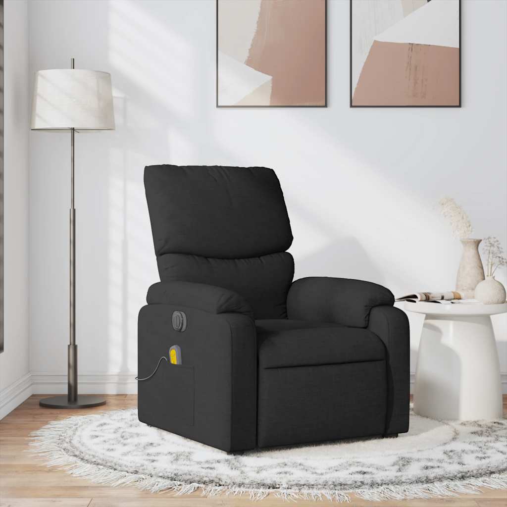 Fauteuil Verstelbaar Stof Zwart